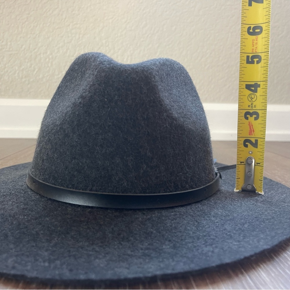 Black Fedora Hat Wool - image 2